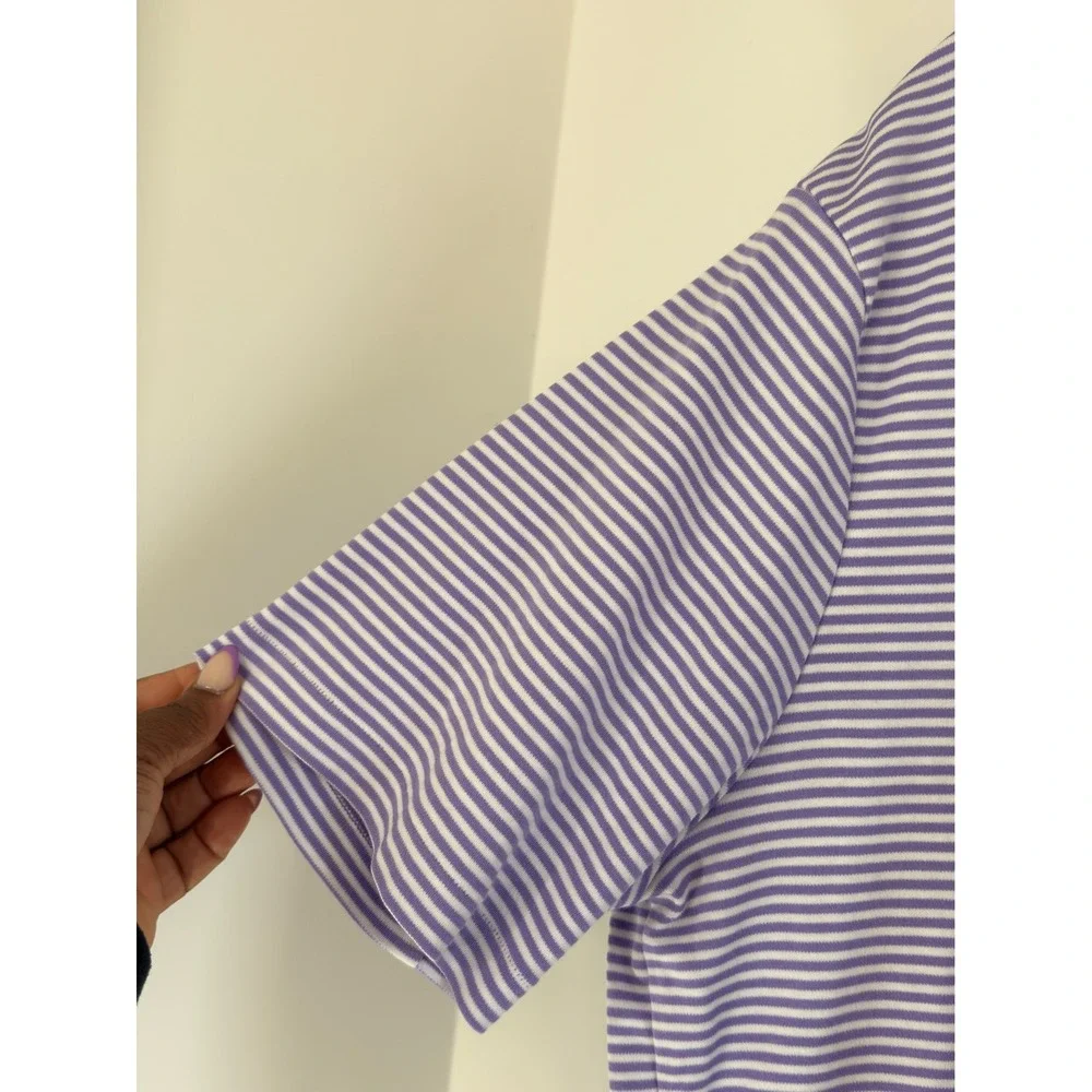 Polo Ralph Lauren Polo Shirt Men's‎ Short Sleeve Purple Striped Classic Fit XL